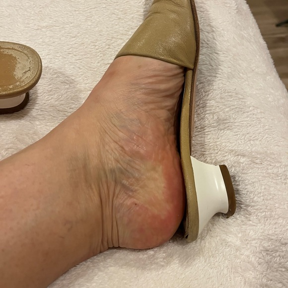 Salvatore Ferragamo Tan Leather Mules - Picture 7 of 8